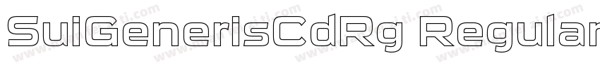 SuiGenerisCdRg Regular字体转换